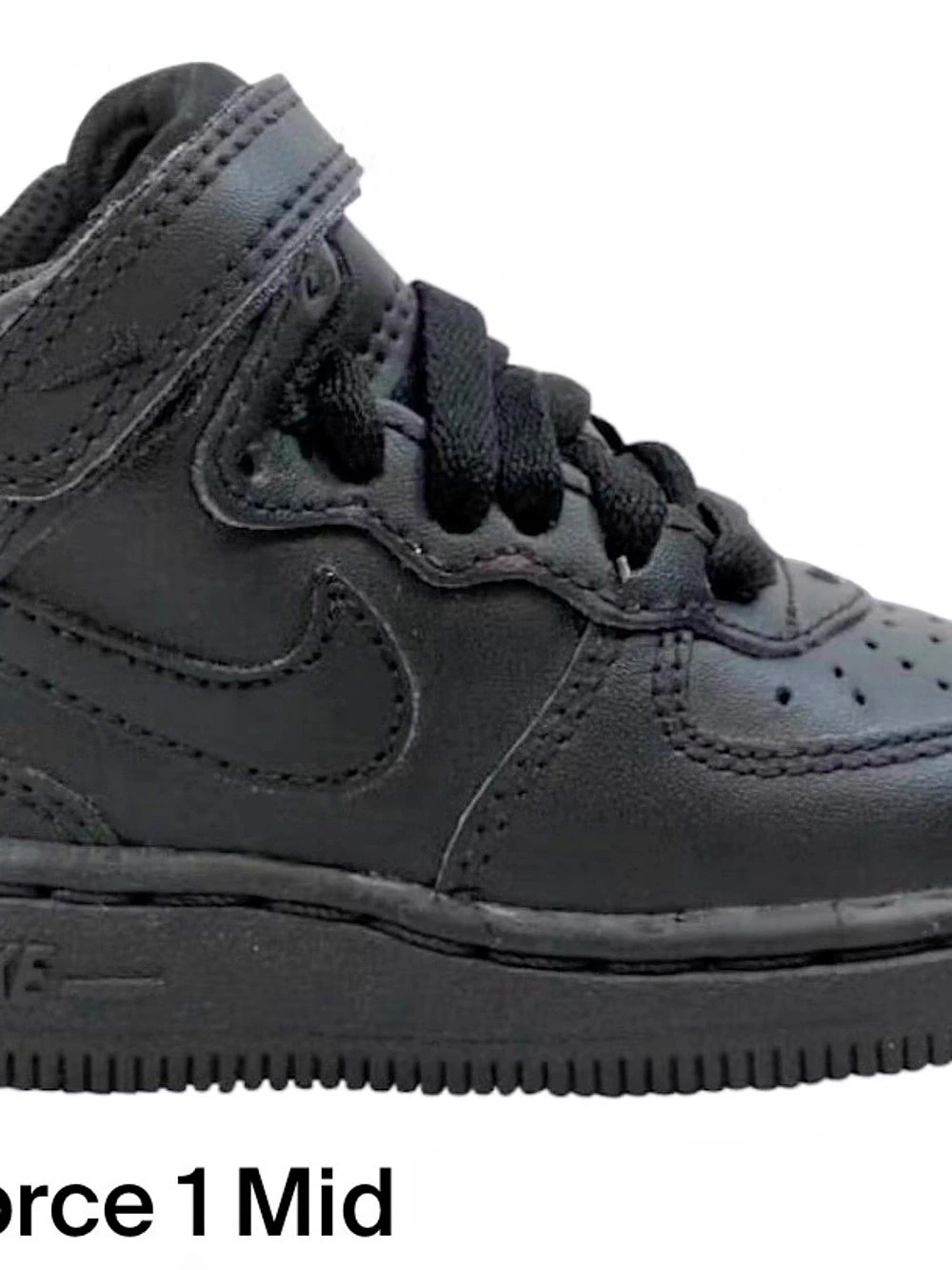 Nike Force 1 LE (Toddler) Black High-Top Sneakers Girls US 5c